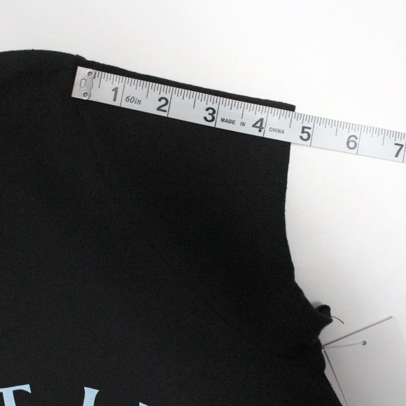 Junior Large 11-13 Cap Sleeve Multi Color Graphic Tee Shirt - Picture 5 of 8